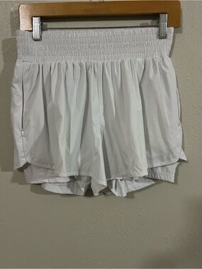 Vital Life size Large Women's White Athletic Layered Shorts